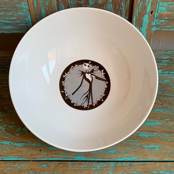 New Jack Skellington The Nightmare Before Christmas Grin Ceramic Serving Bowl - Picture 1 of 9